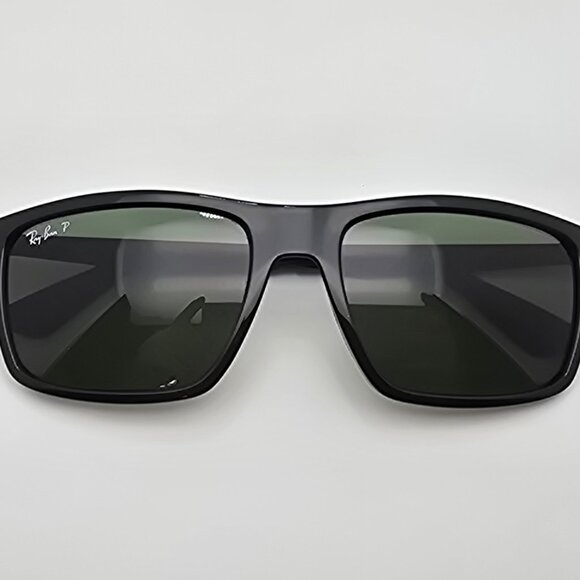 Ray-Ban RB4228 601/9A Black Frame Polarized G15 Green Lens Sunglasses Italy 58mm - Picture 10 of 13